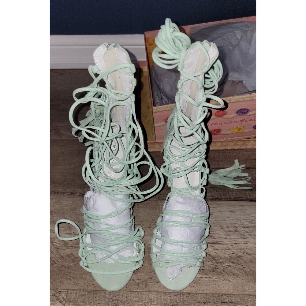 Mint Advent-Lo Heels From Jeffrey Campbell - Picture 2 of 10